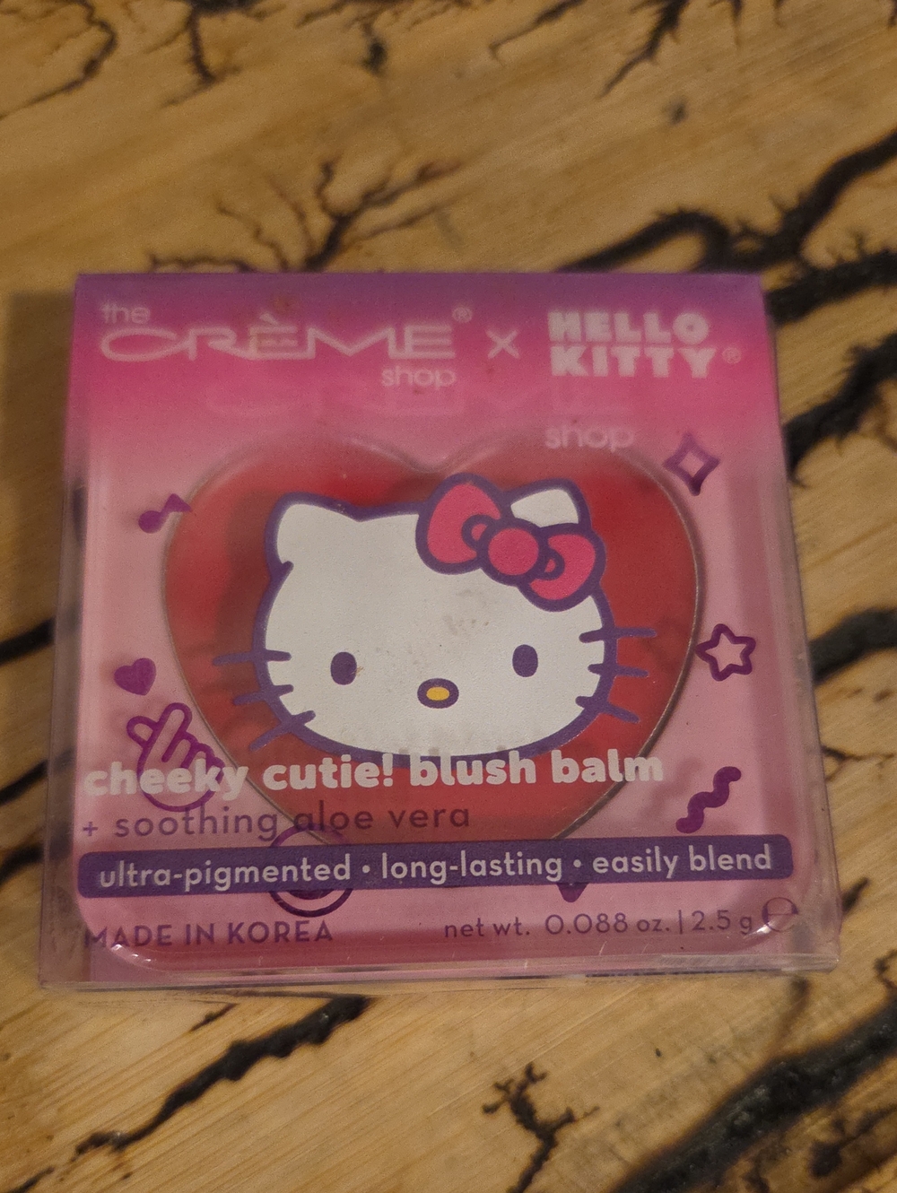 The Crème Shop Hello Kitty Cheeky Cutie Blush Balm* Korean NIB